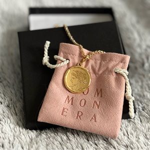 Artemis Goddess of Wild Things Necklace with Diamond- Gold Vermeil